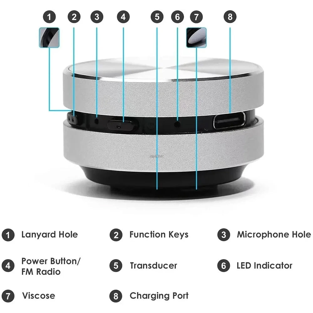 Experience Unmatched Sound Quality with the 2025 Bone Conduction Bluetooth TWS Speaker - Your Portable FM Radio Solution